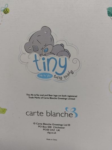 Tatty Teddy, Me to You Carte Blanche Baby,s Keepsake Memory Journal