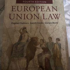 European Union law Damian Chalmers 4th ed