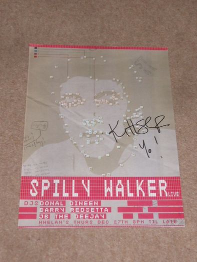 David Kitt autograph on concert poster