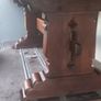 Antique 19th Century oak Monastery Table chunky well made solid with amazing patina comes with two large oak benches Image 2