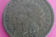 1908 American Indian head One Cent coin