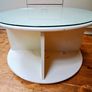 Glass Top Coffee Table with Casters Image 3