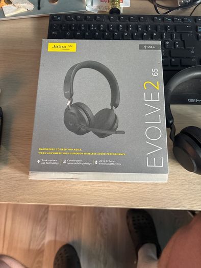 Jabra Evolve2 65 Wireless Headset USB A Boxed