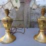 Vintage Brass Table Lamps Image 6