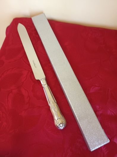 Silver Plated 'King's Pattern Handle Cake/Bread Knife