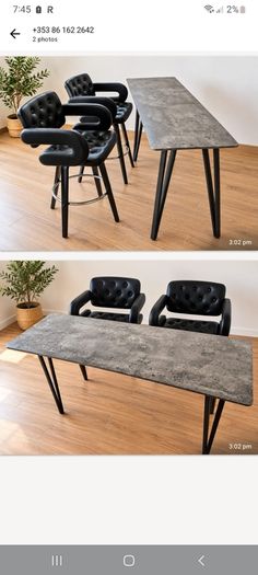 breakfast bar and stools