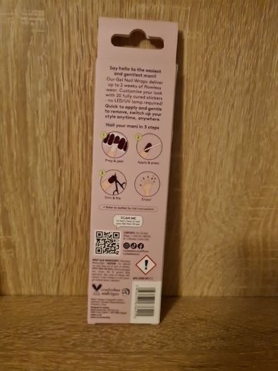Mylee  GEL NAIL WRAPS  20 GEL NAIL STICKERS  No LED/UV lamp required  Salon mani in minutes  Lasts up to 14 days