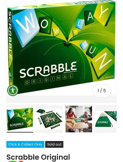 Scrabble Orginal Board Game - RRP - 29.99