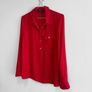 Pre Owned Dorothy Perkins Red Roll-Sleeve Blouse Image 5
