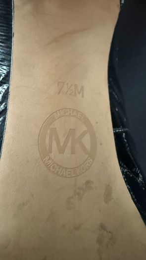 Michael Kors black leather shoes size 38 (UK5)
