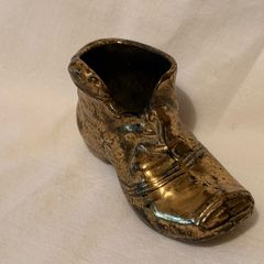 Vintage brass boot ornament, Measures 8x4x3cm,  Weighs 250gram
