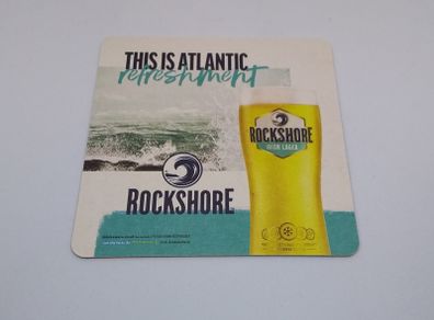 Rockshore Irish Lager : This is Atlantic Refreshment - Beer Mat/Coaster