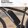 U1 Electric Mountain Bike, 26''/29'' Electric Bicycle Commute E-bike with 36V 13Ah Removable Battery, LED Display, Dual Disk Brake, 21 Speed, MTB for Teenagers and Adults Image 2
