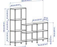 IKEA HYLLIS Shelving Unit (Indoor/Outdoor) Excellent Condition