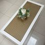 Painted coffee table with wicker effect top Image 9
