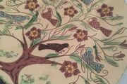 Imc Philadelphia 1999 Hand Painted Pottery Large Plate 14 Inches Breininger Sgraffito Redware Charger Signed Dated American Folk Art Pottery