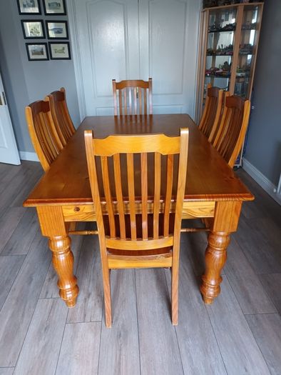 Dining table and chairs