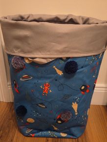 Toy Storage Bag or Toy Bag  Space Design