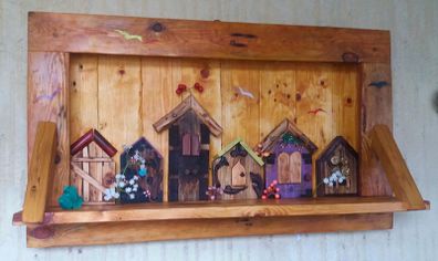 Rustic Driftwood enchanted doors shelf....lge