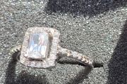 Zircon Silver engagement ring