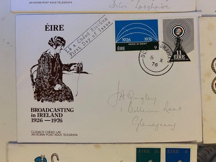 Irish 1970's FDC covers 9pcs envelopes