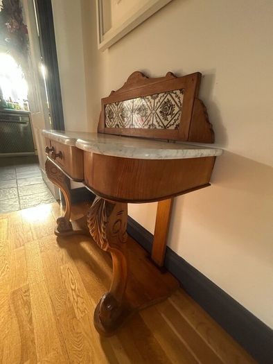 Marble topped washstand