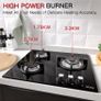 Glass Gas Hob 3 burners Image 6