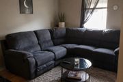 grey recliner sofa
