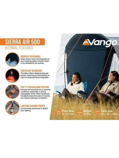 Vango Sierra Air Beam 500XL 2026 Model - Price Match
