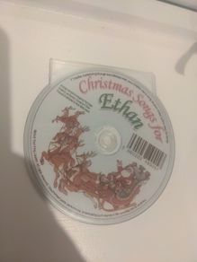 Christmas songs on CD for Ethan
