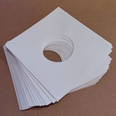 Over 11% OFF! 50 X 7" Inch CREAM Paper Inner Sleeves For 45s - 45rpm Singles - Square Corners - Premium Top Quality
