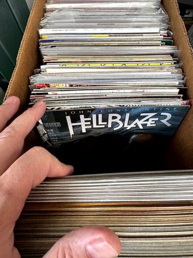 Vertigo & DC Long Comic Box w 330 comics for Sale