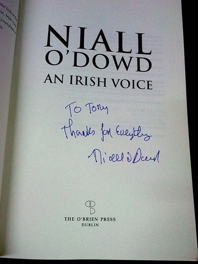 An Irish Voice by Niall O' Dowd Ireland Signed