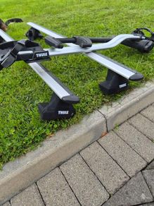 Thule Mk7 Golf Roof Rack with Aero Bars and bike rack