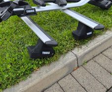 Thule Mk7 Golf Roof Rack with Aero Bars and bike rack