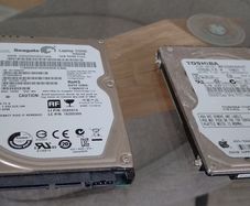 Two Laptop Hard Drives