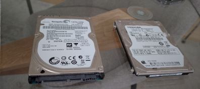 Two Laptop Hard Drives