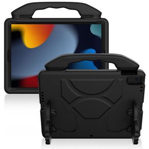 For Apple iPad 10.2 7th Gen 2019 Kids Friendly Case Shockproof Cover With Thumbs Up - Black