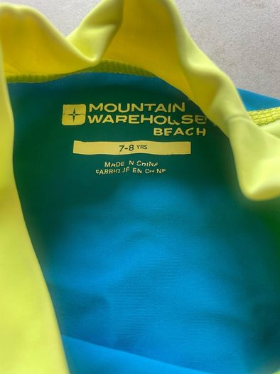 rash UV vest beach swim top boys kids 7-8y