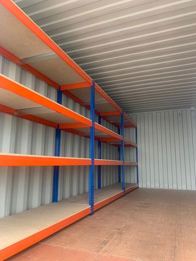 4 Tier Industrial Longspan Shelving Racking For Sheds Garages Workshops