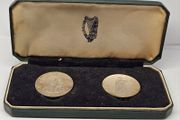 Ireland Silver Proof 1966 10 Shillings Double Set Rare in Original Holder