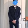 Zara Navy Blue Suit Image 6