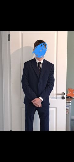 Zara Navy Blue Suit