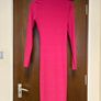 Insta Midi Pink Ruched Long Sleeve Dress UK8 Image 5