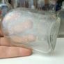 483 - Set of 7 Vintage Clear Glass Screw Cork Top Collectible Decorative Bottles Image 5