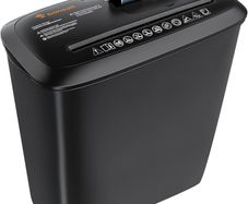 FREE SHIPPING Paper Shredder for Home Use, 8-Sheet StripCut Home Office Shredder, CD/Credit Card Shredder Machine with Overheat Protection, 13 Litres Wastebasket, Black