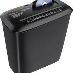 FREE SHIPPING Paper Shredder for Home Use, 8-Sheet StripCut Home Office Shredder, CD/Credit Card Shredder Machine with Overheat Protection, 13 Litres Wastebasket, Black