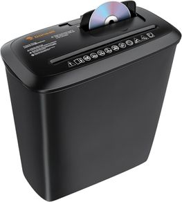 FREE SHIPPING Paper Shredder for Home Use, 8-Sheet StripCut Home Office Shredder, CD/Credit Card Shredder Machine with Overheat Protection, 13 Litres Wastebasket, Black