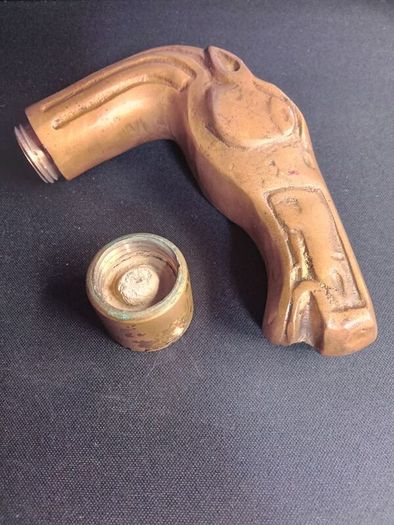 Vintage Brass Horse Head Walking Stick Handle