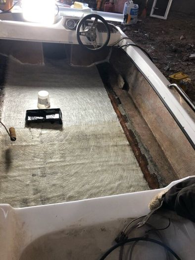 Fletcher speed boat and an Suzuki 85 hp electric n